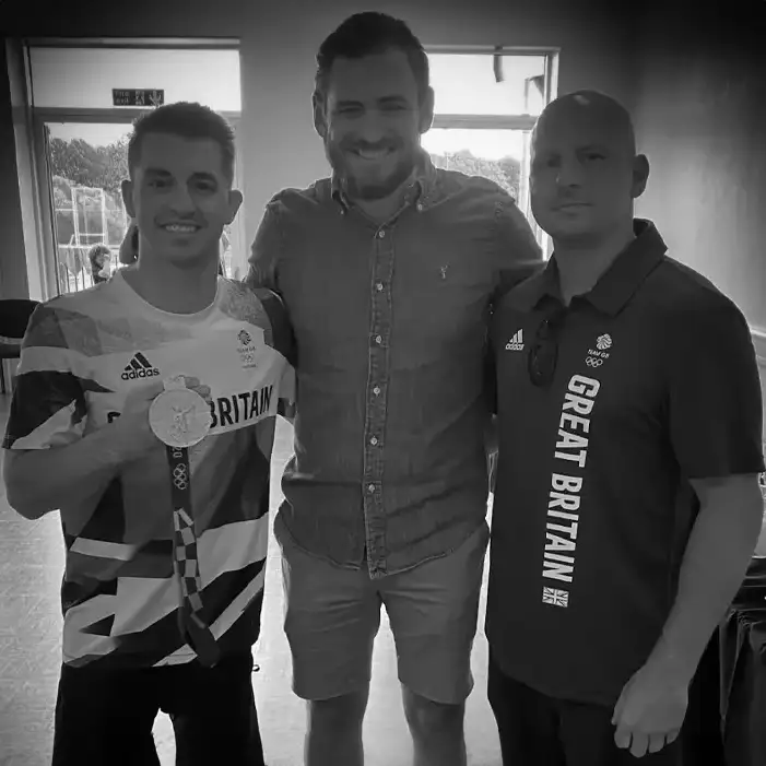 Brad Scanes and 3 times Olympic Gold Medallist Max Whitlock